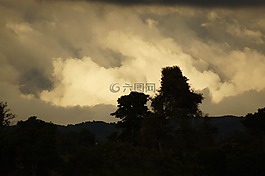 日落,景觀,金迪奧