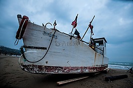 船舶,砂,海灘
