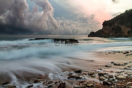 海,海灘,水