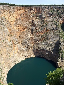 紅湖,imotski,克羅地亞