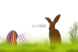 兔,草,春