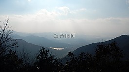 山,湖,大自然