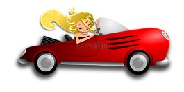 女子,金發(fā)女郎,汽車