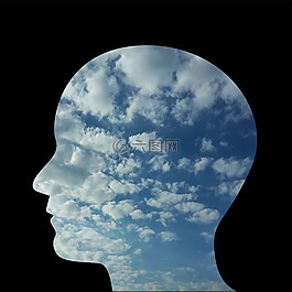 头,男子,人