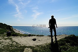 波羅的海,海岸,背光