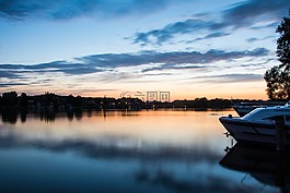 abendstimmung,日落,湖
