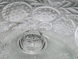 水,泡沫,玻璃