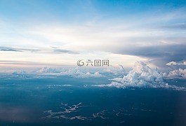 藍(lán)色,天空,光
