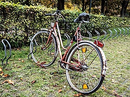 慕尼黑,自行車,破