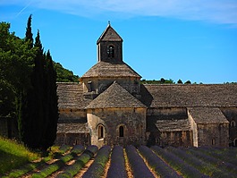 修道院sénanque,修道院,阿比