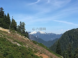 加拿大,山,旅行