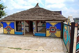 南非,村,n'debele