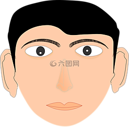 男孩,臉,男子