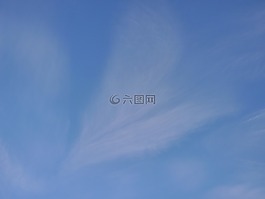 天空,卷云,云