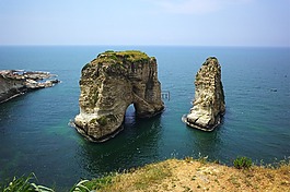 景观,黎巴嫩,海