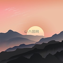 景觀,日落,天空
