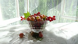 早上,夏季,莓果
