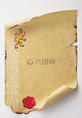 證書,文檔,獅子
