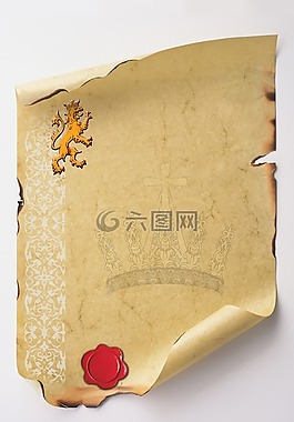 證書,文檔,獅子