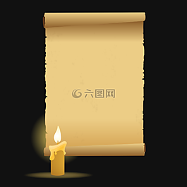 蠟燭,羊皮紙,紙