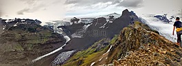 山,雪,旅行