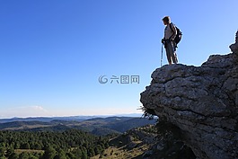 成功,升級,山