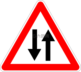 交通標(biāo)志,跡象,雙程行車(chē)
