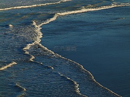 波,海洋,海