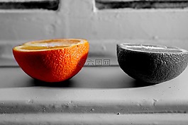 橙色,水果,食品