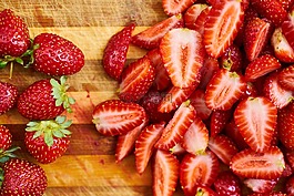 草莓,水果,紅色