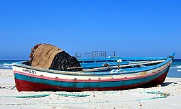 小船,海,海滩