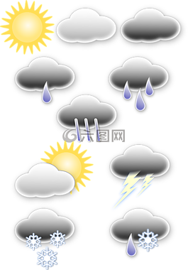 天氣,圖標(biāo),云