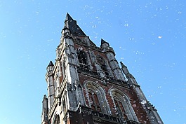 天空,藍(lán)色,教堂