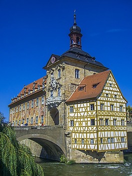班貝格,大會(huì)堂,fachwerkhaus