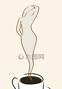 黑,女子,熱