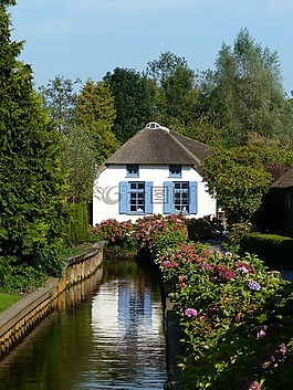 荷兰,giethoorn,农场