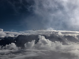 云,山,景觀