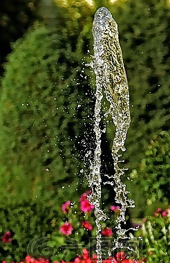 明確,一滴水,噴泉