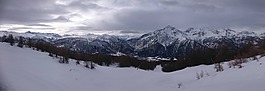 景觀,山,冬天