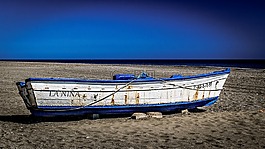 船,干,海