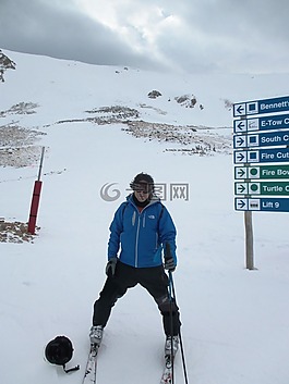 滑雪者,滑雪,秘魯