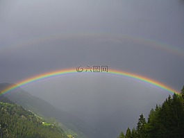 彩虹,云,心情