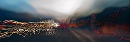 光徑,抽象,散景