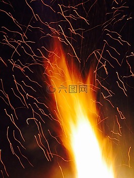 火焰,消防,烫