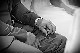 配偶,婚姻,手