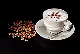 咖啡,喝,杯