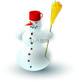 雪人,雪,冬天
