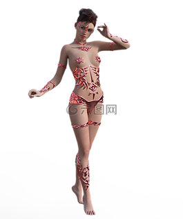 女子,皮膚,女性