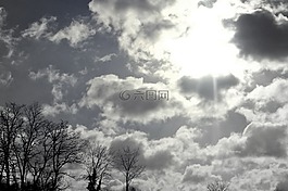 云,太陽,天空
