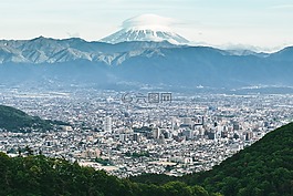 雪,山,森林